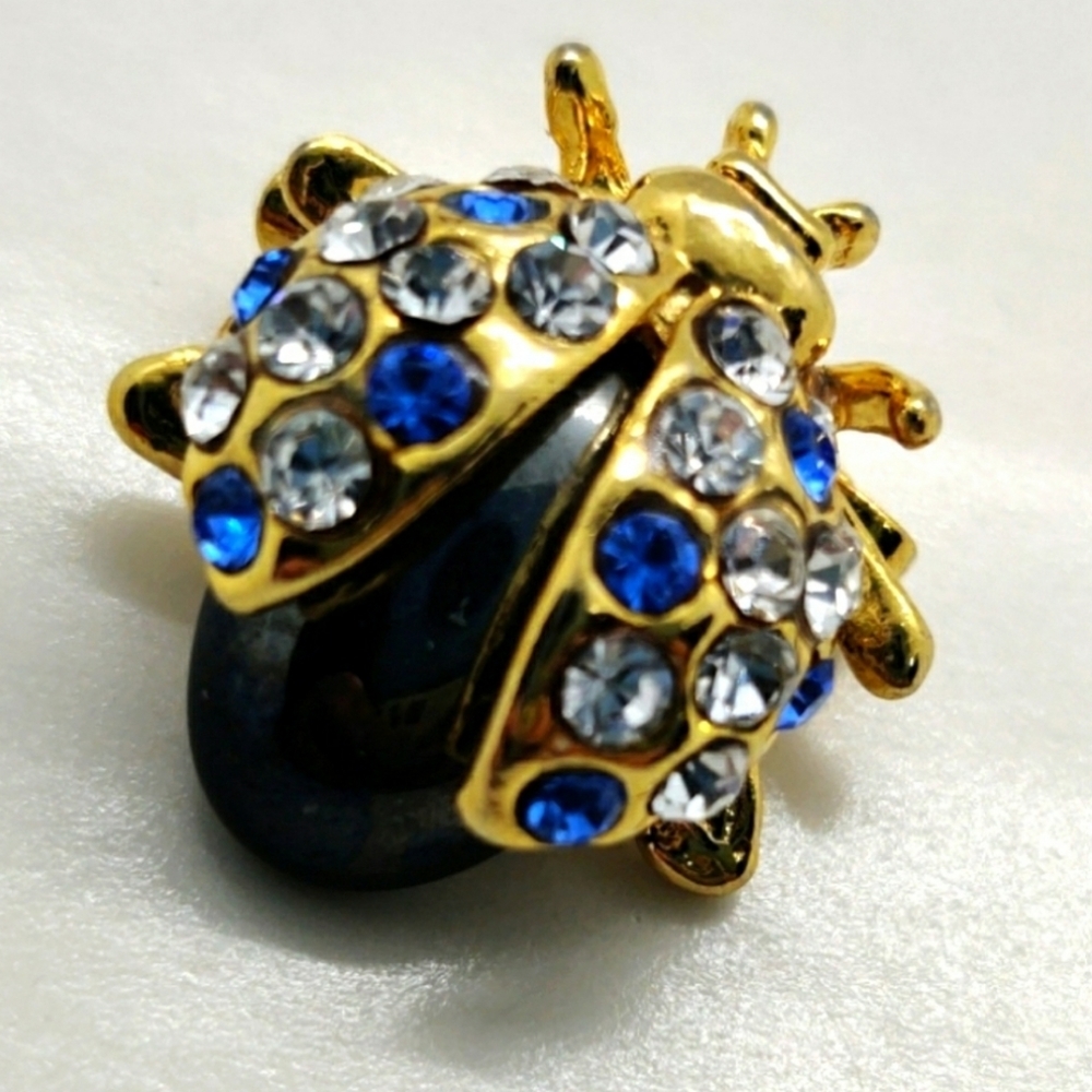 Vintage 80s bug brooch in EUC